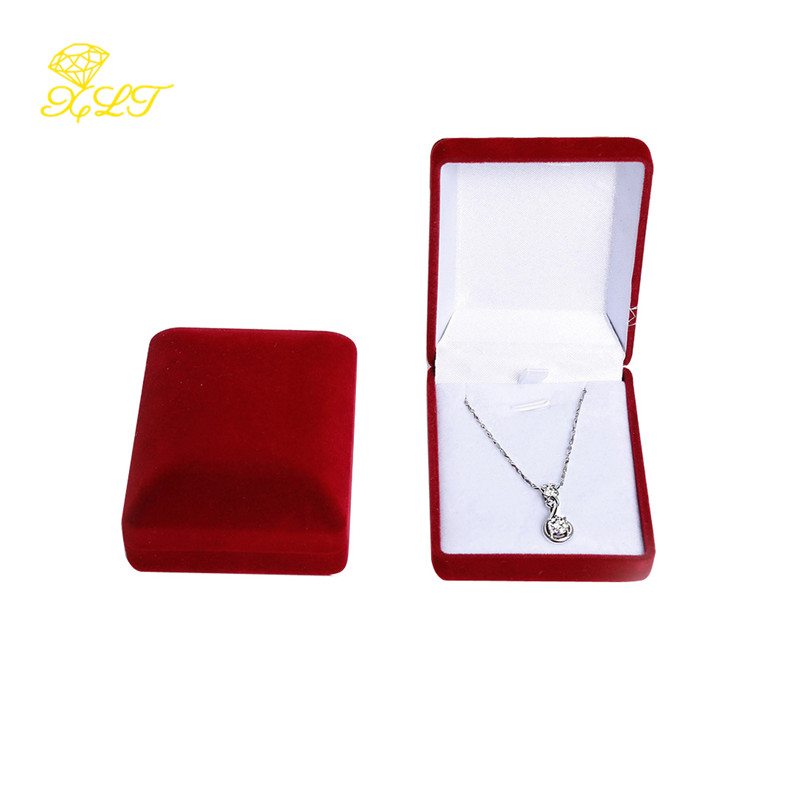 1pc Jewelry Box For Pendant Display Boxes Jewellery Pendant Packaging Storage Box Necklace Holder Pendant Box Storage Case: Blue