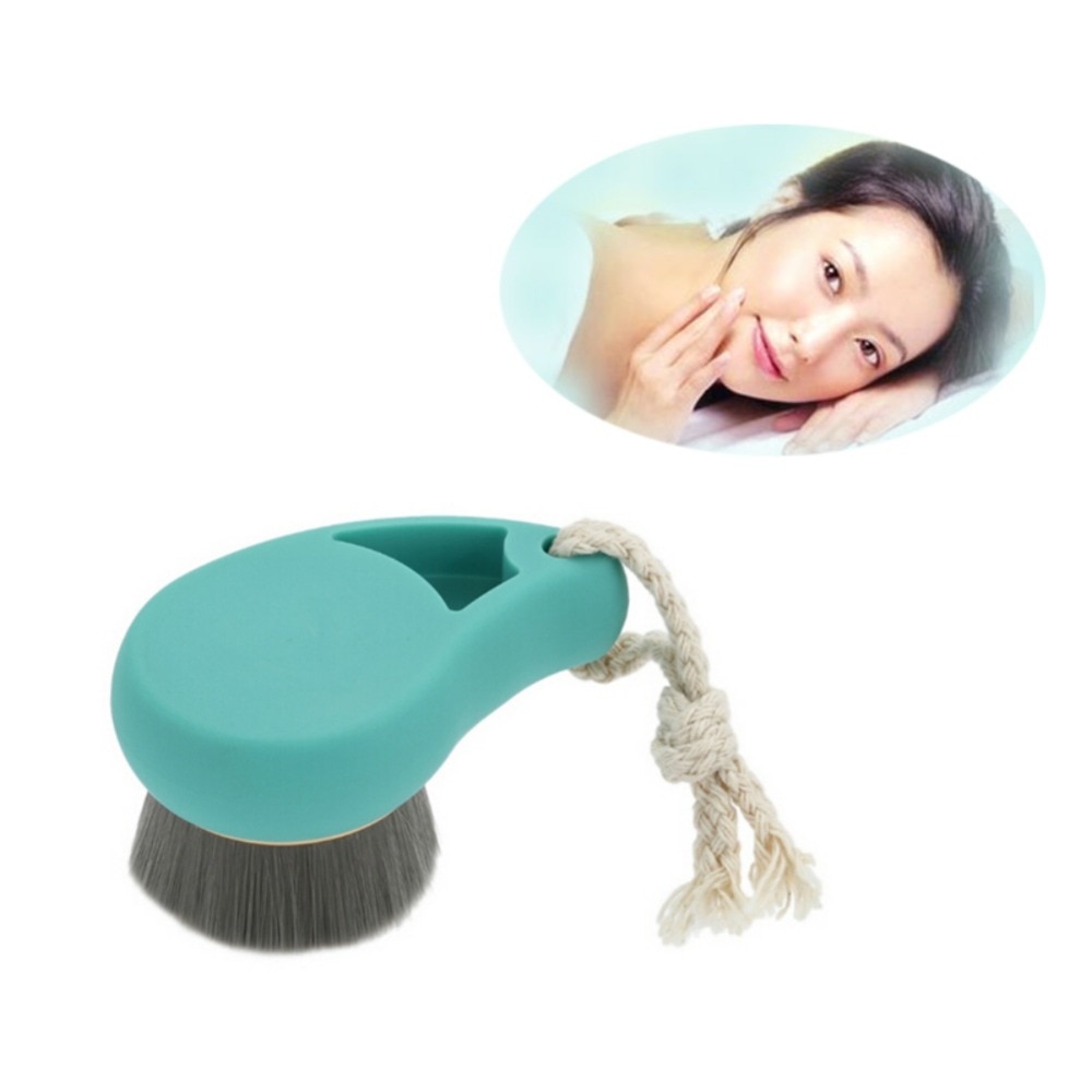 Zachte vezel gezichtsborstel, diepe reiniging, poriënverzorging, gezichtsmassager, wasborstel, gereedschap  jl46