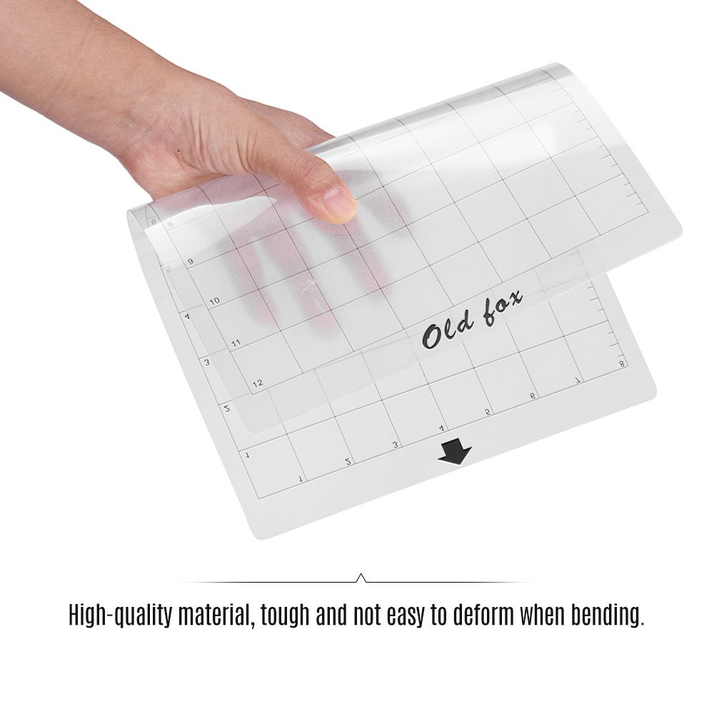3pcs Replacement Cutting Mat Adhesive Mat with Measuring Grid 8 by 12-Inch for Silhouette Cameo Cricut Explore Plotter Machine