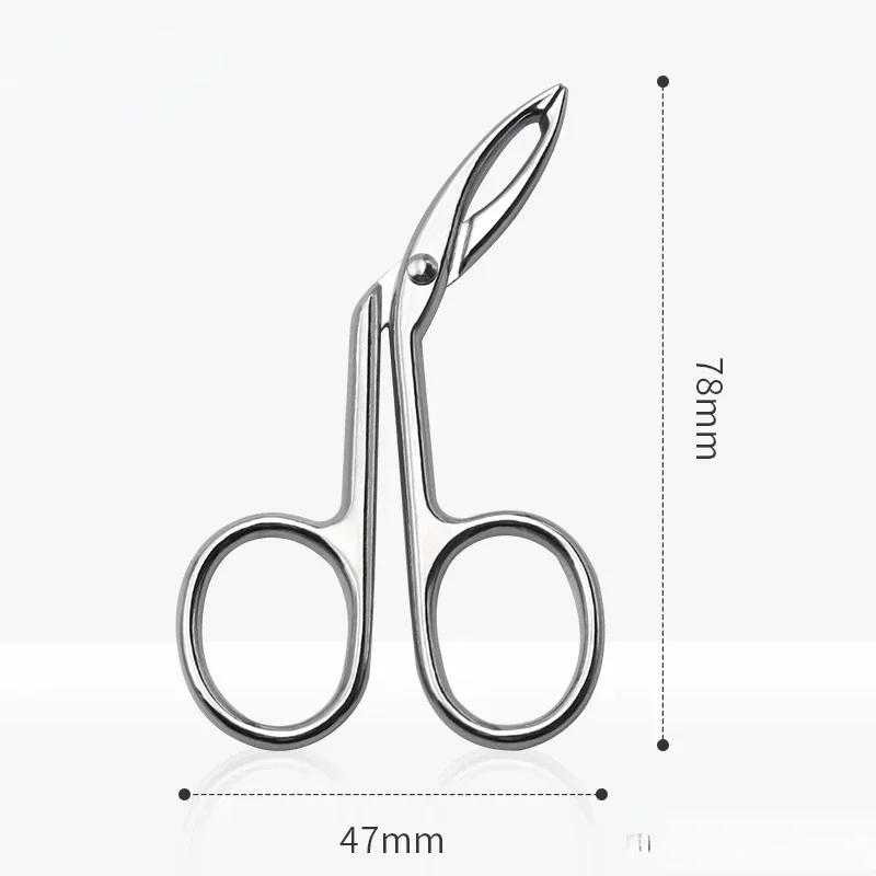 Profession elle Ellbogen Augenbrauen zange Clip Schere Pinzette gerade spitze Edelstahl Augenbrauen Zupfen Make-up Beauty Tools: Beige