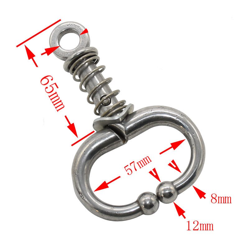 1 Pcs Stainless steel Automatic cow Spring Nose Pliers Cattle Baoding Ware Binding Tool Nose Clamp Traction Cattle Ring