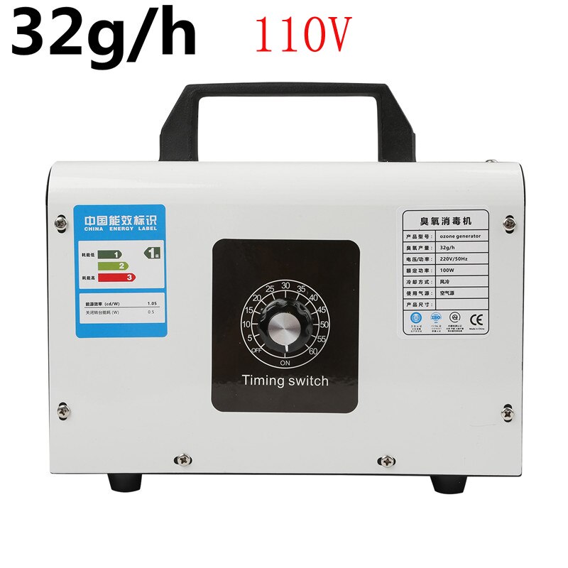 Ozon Generator Haushalt 220/110V 48/32 gr/std Luftreiniger Ozonizador Maschine O3 Ozono Generator Deodorant Desinfektion ausrüstung: 32g 110V / EU