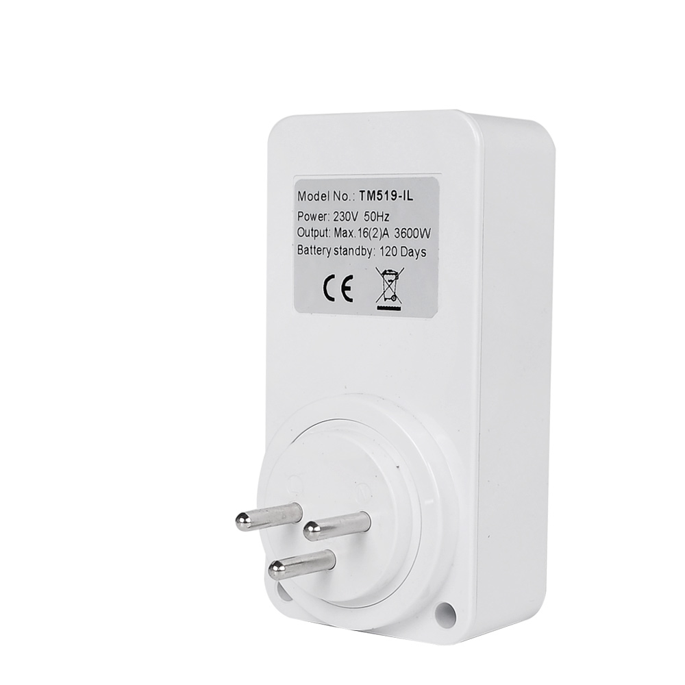 Prise de courant IL prise de minuterie numérique électronique avec minuterie 220 V prise de courant alternatif prise de minuterie relais de temps contrôle Programmable