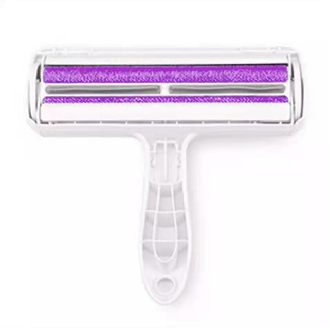 Rouleau Aspirateur Manuel pour Poils d'Animaux, Brosse de Nettoyage, Enlève les Surplus de Chat et Chien, pour la Voiture, les Vêtements, le Canapé, le Tapis, Peigne: Purple