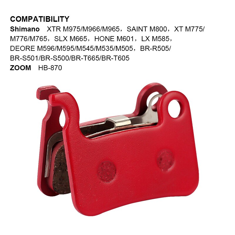 BIKEIN – plaquettes de frein à disque en céramique pour vtt, pour Shimano Deore M595 M596 SLX M665 XT M775/776 XT/R M975 M966 M965, 4 paires