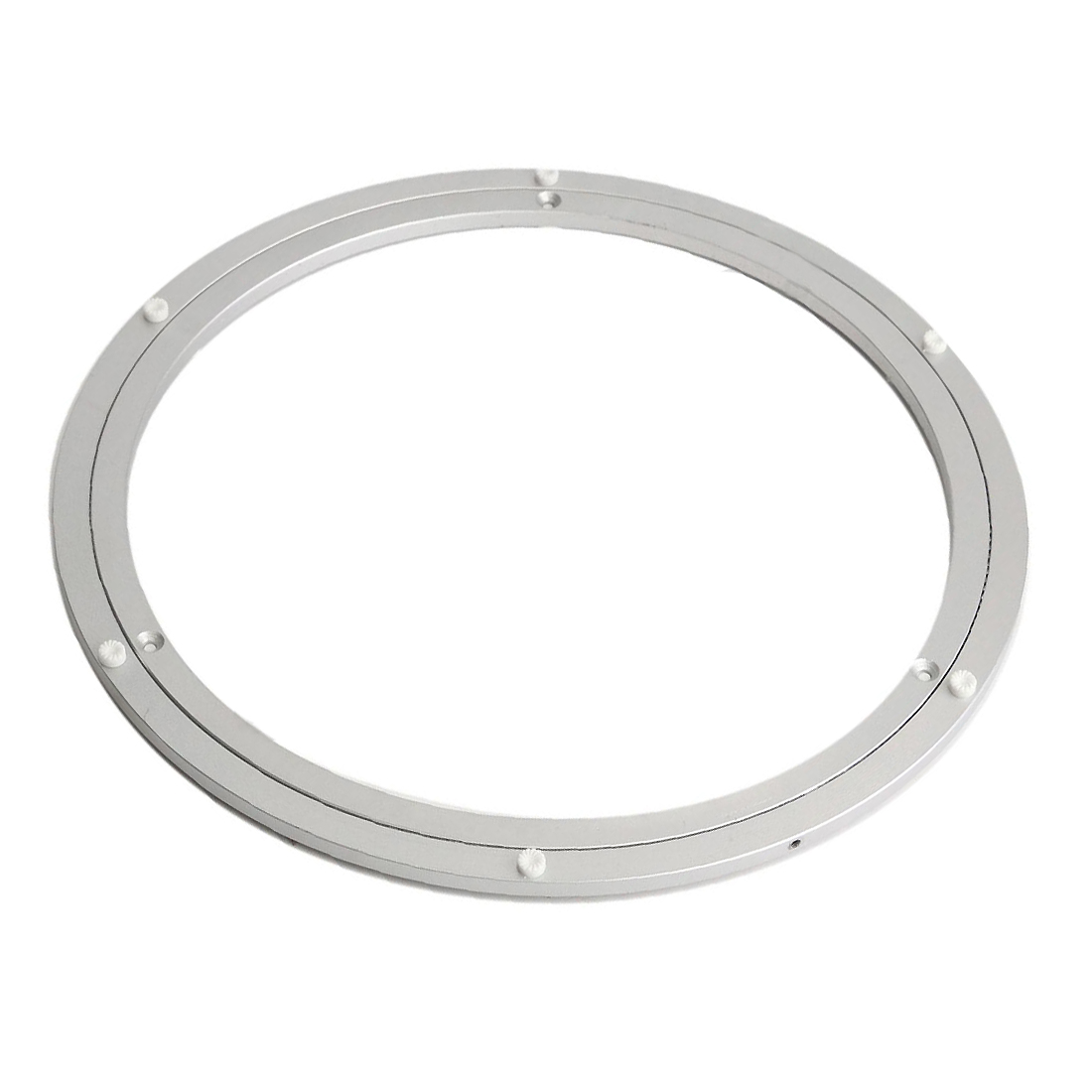 Aluminium Rotating Turntable Bearing Swivel Plate 16 Inch Silver