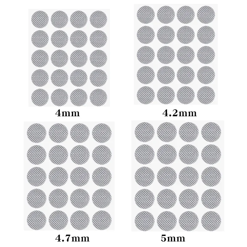 Earphone Dustproof Net 4mm 4.2mm 4.7mm 5mm Mesh Net DIY Filter In-ear Headphones Anti-dust Protector Covers Earphone Accessories