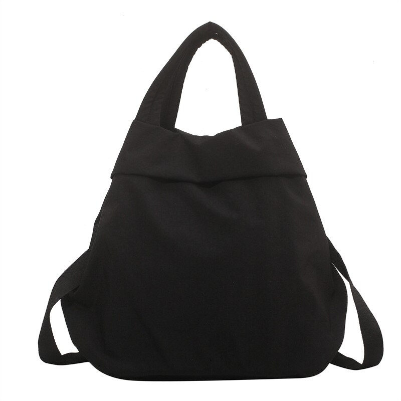 Große damen-einkaufstasche, einfarbig, aus #39 , schultertasche/umhängetasche Ich bin 2022 stil: Schwarz