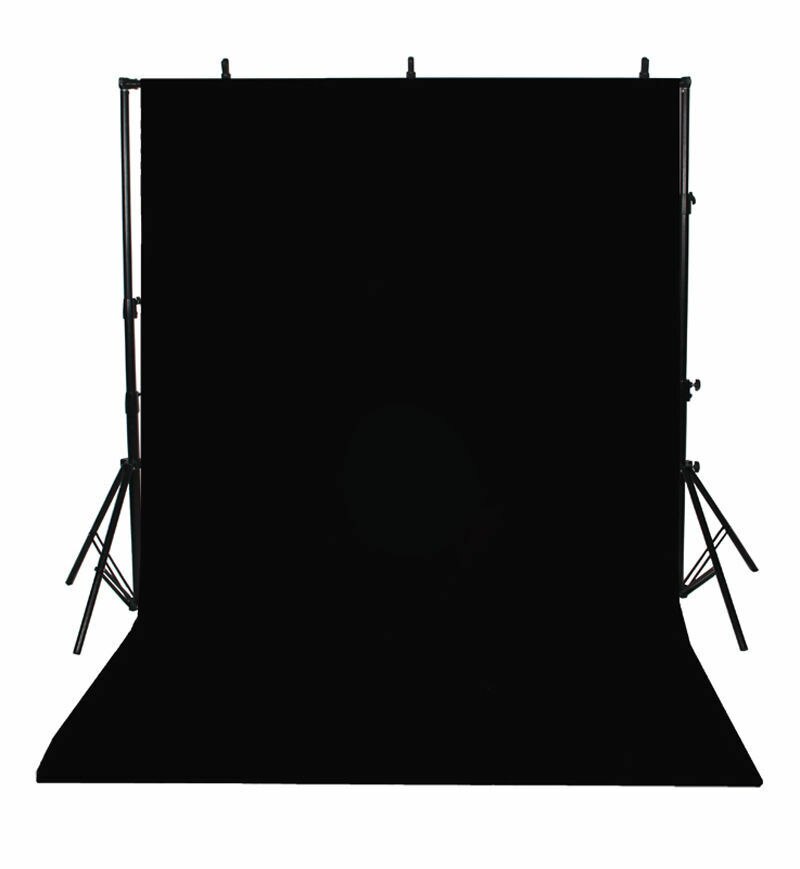 3 x 5ft ikke-vævede hvide fotografier baggrundsskærm studie baggrund foto rekvisitter: Sort