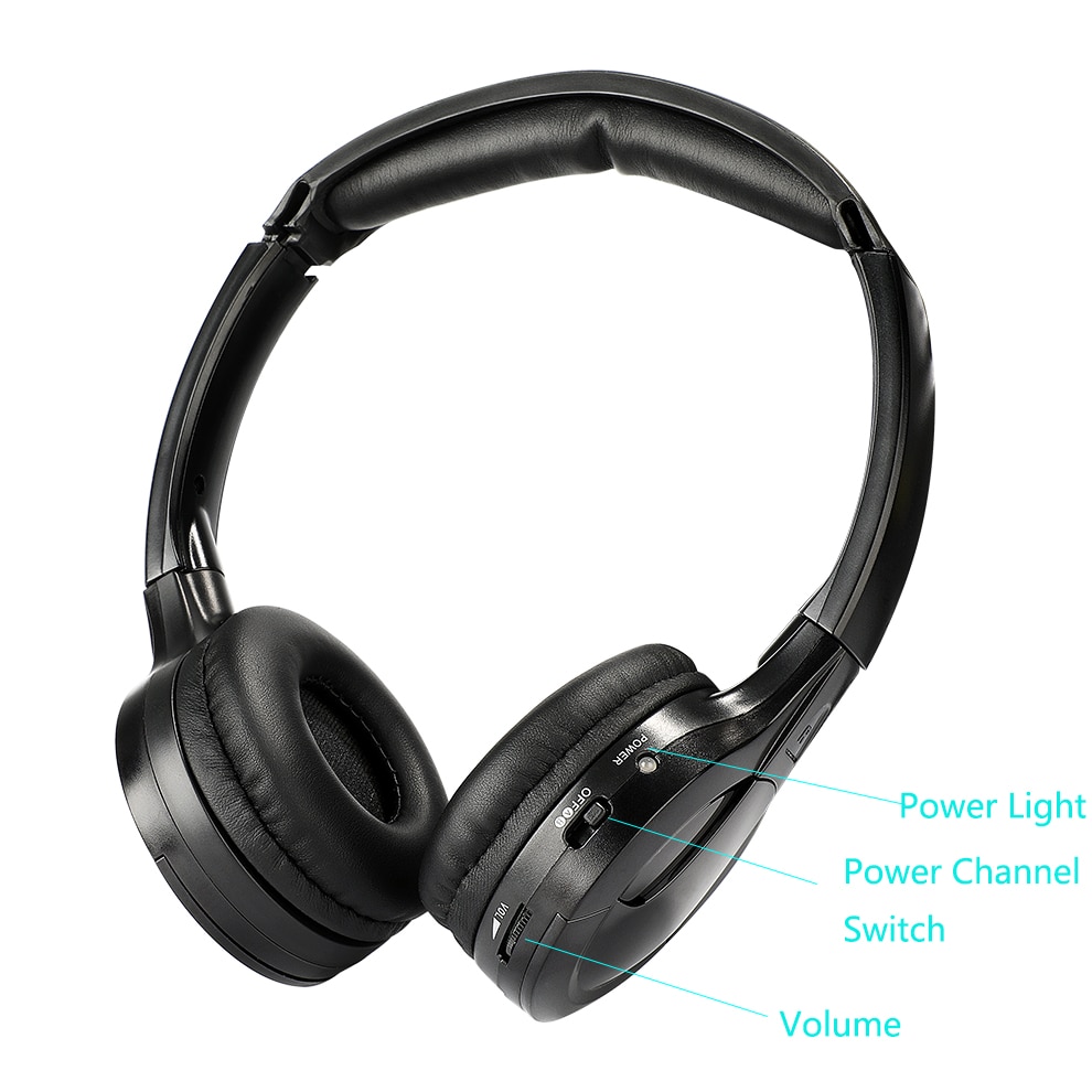 IR Infrared Wireless headphone Stereo Foldable Car Headset Earphone Indoor Outdoor Music Headphones TV headphone 2 channel