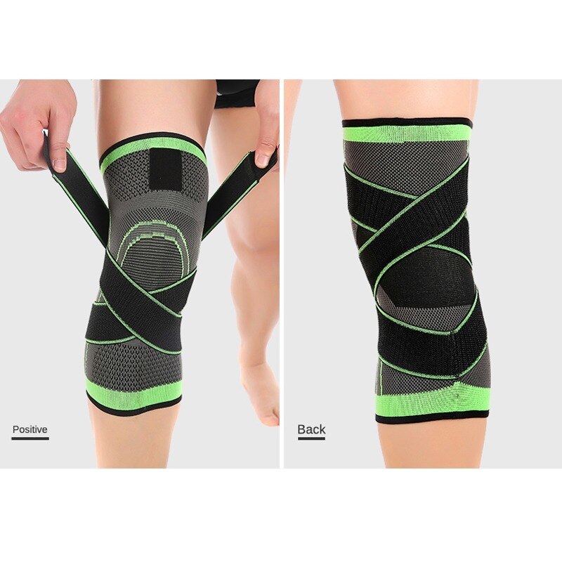 1Pc Sport Kniebeschermer Druk Kneepad Elastische Knie Pads Ondersteuning Mouwen Basketbal Volleybal Brace Training Fitness