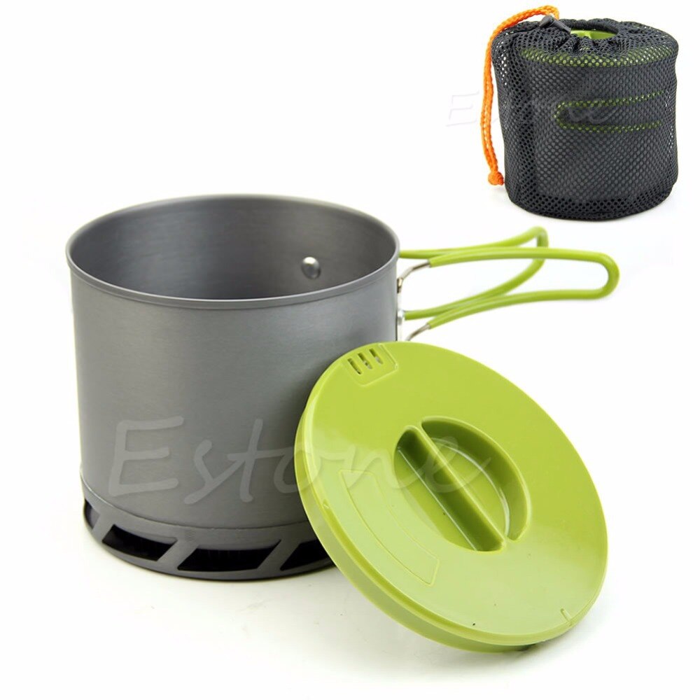 Portátil New útil ao ar livre de acampamento panelas mochila cozinhar Picnic Pot Pan