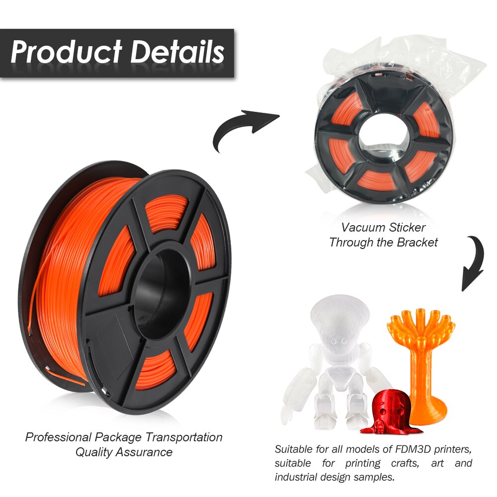 Enotepad PETG 1.75mm 1KG 2.2lb 3D imprimante Filament bobine support commande pour l'éducation bricolage, technologie Commerce