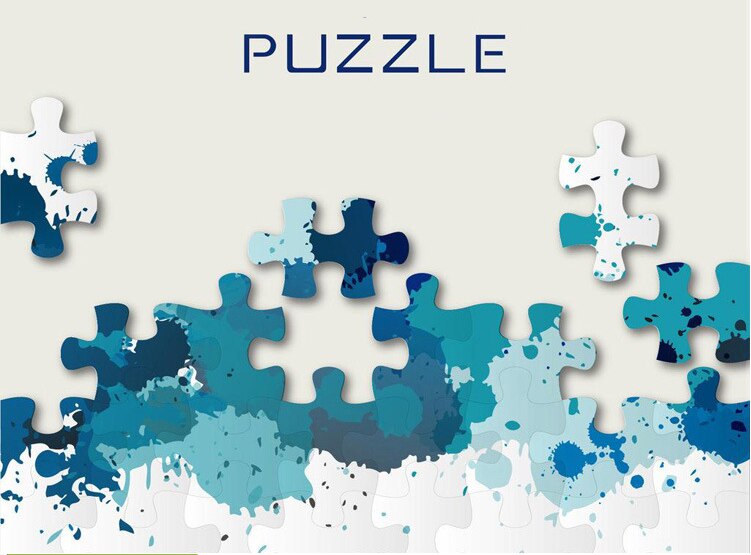 20 pièces/lot A4 Sublimation blanc Puzzle bricolage artisanat Puzzle pour transfert d'encre de Sublimation