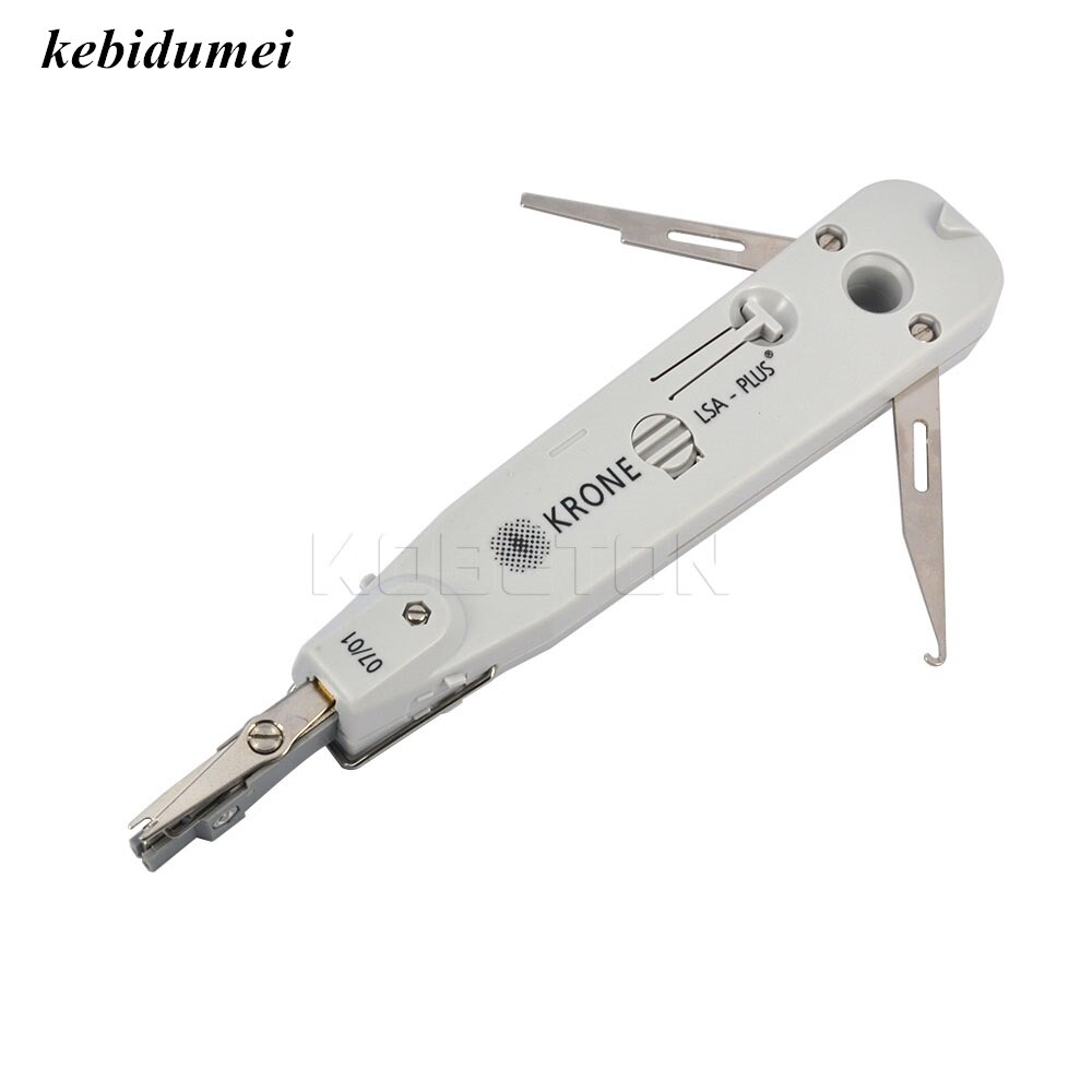 kebidumei Punch Down Tool KRONE LSA-Plus Punch Down Tool with Sensor Network Lan Punch Tool RJ11 RJ45 Cat5