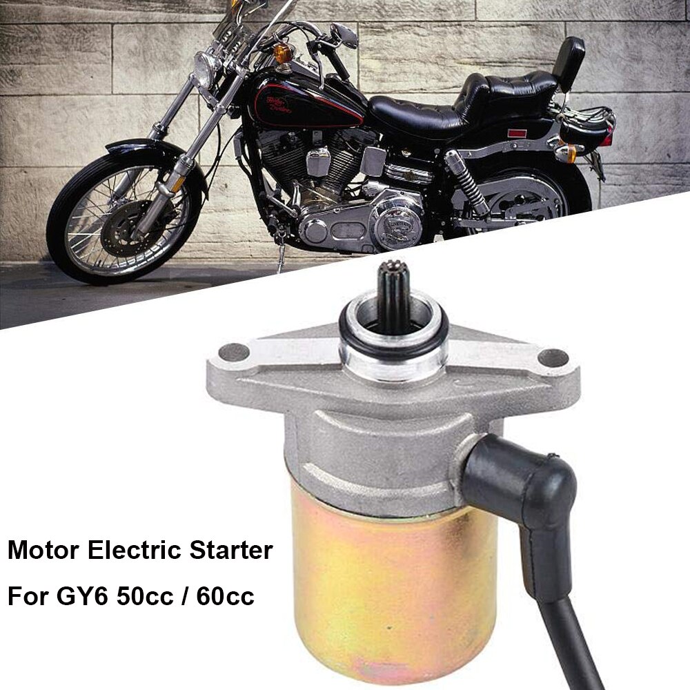 Motorcycle Scooter Moped 12V Electric Starter for GY6 50cc 60cc Motor 10 Teeth