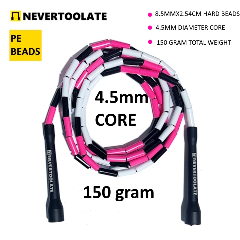 RECHTE HARD BEAD KRALEN JUMP SKIPPING TOUW KLEURRIJKE VAARDIGHEID FREESTYLE FITNESS CROSSFIT