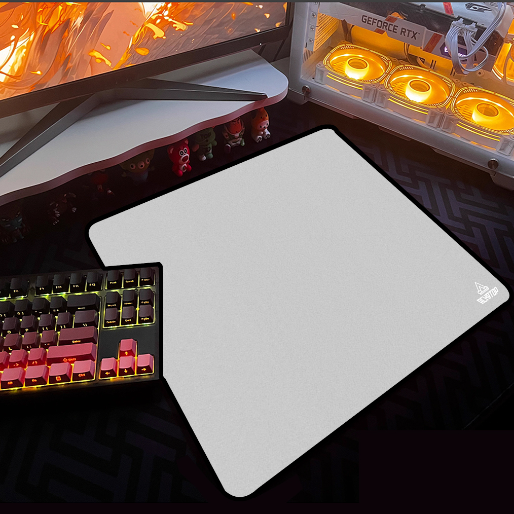Control Mauspad Gamer 450x400mm Professionelle E-Sport Mauspad Gaming Speed Mousepad Reine Farben Tischpads Gummi Schreibtisch Matte: XXL / Grau