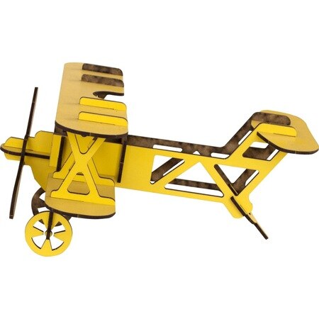 Wooden Model Plane (YELLOW) Wooden Toy 424754901