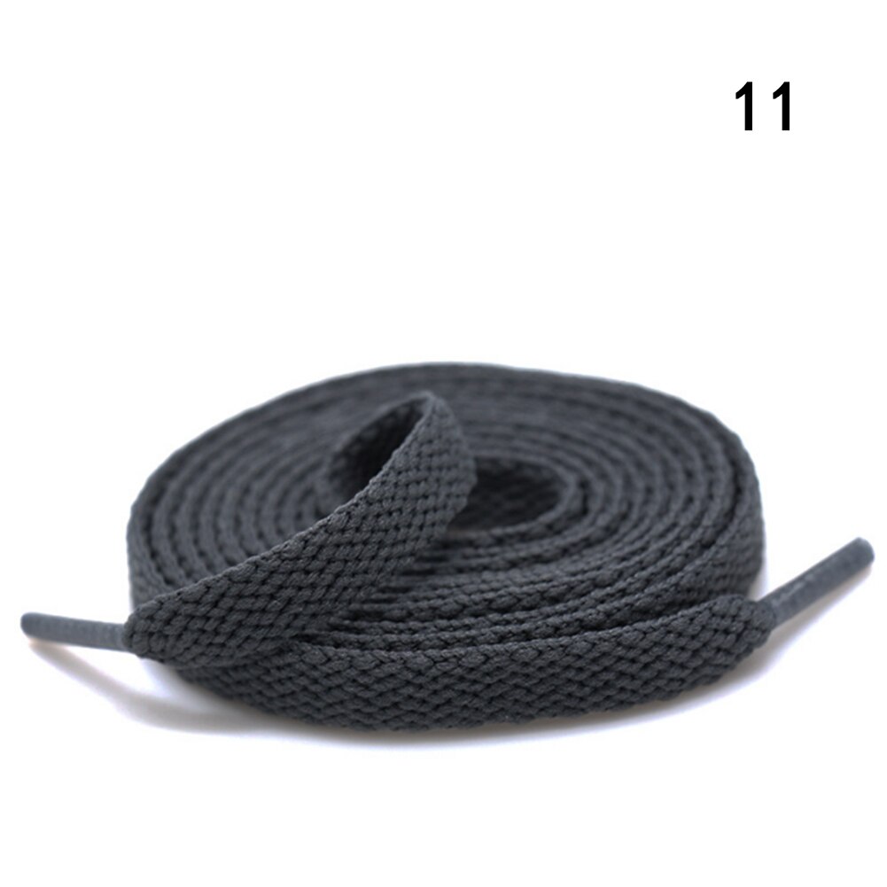 Kleurrijke Breed Van Platte Schoenveters Schoenveters Voor Sneakers Sportschoenen 24 Kleur 150Cm 1 Paar Gekleurde Wandelschoenen veters Strings: Donkergrijs
