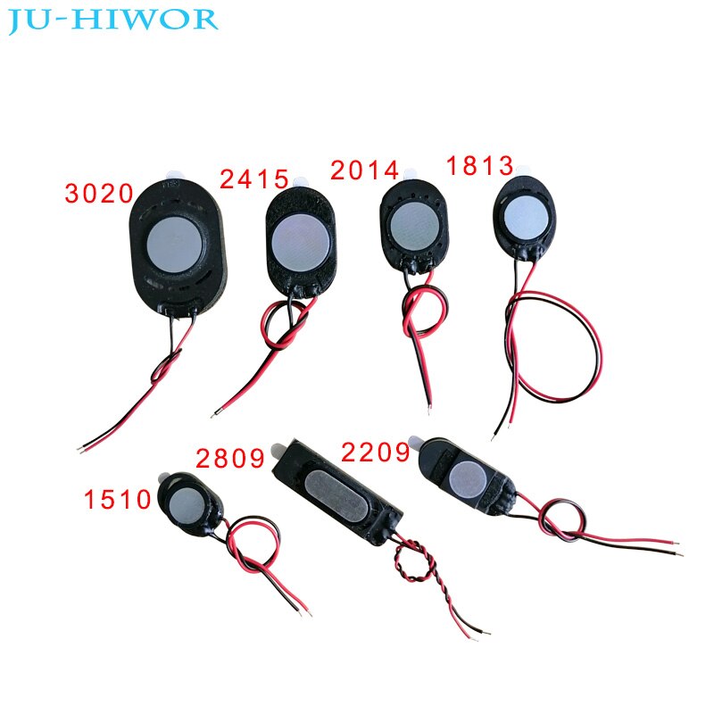 Acoustic Speaker 1510 1015 Oval Tablet Phone MP3 Loudspeaker 1W 8 Ohms Height 3.5MM With Wires DIY Thin and small speaker