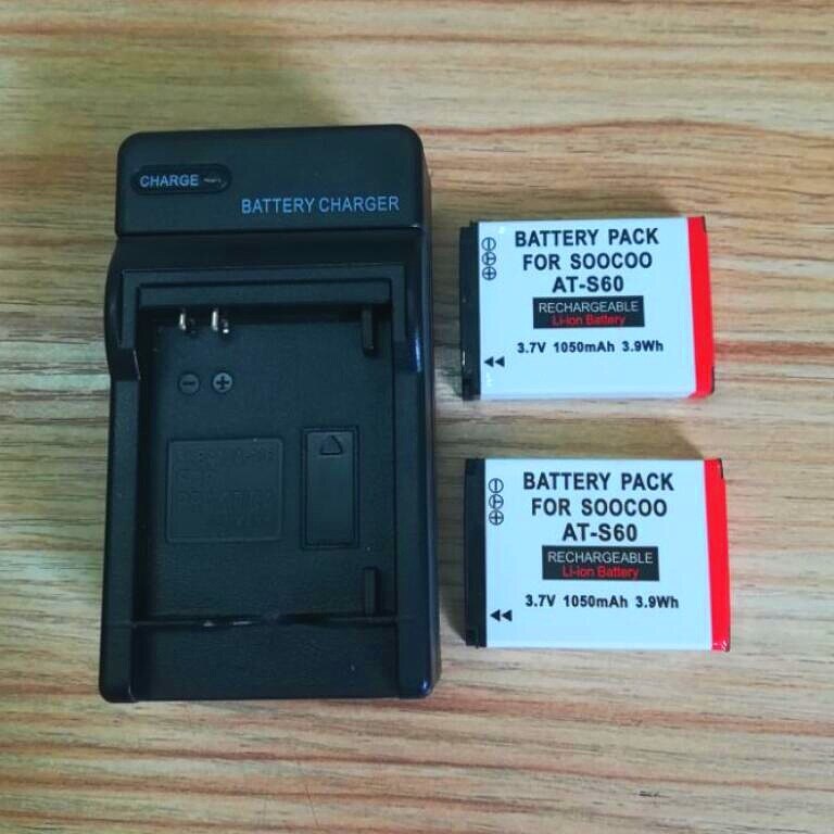 Estuche de carga para SOOCOO Original S80/S70/S60/S60B, accesorios de Cámara de Acción, batería de energía de 1050mAh con cargador, cámara deportiva: combination A