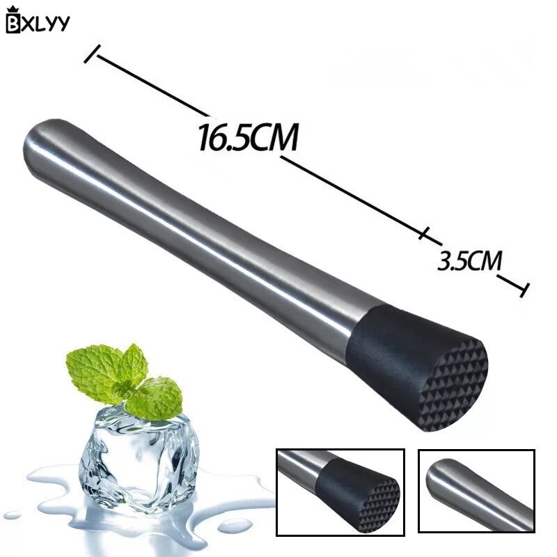 BXLYY de acero inoxidable cóctel barman Mojito Mint Blender DIY bebida Ice Crush Bar herramienta de cocina accesorios de cocina .8z