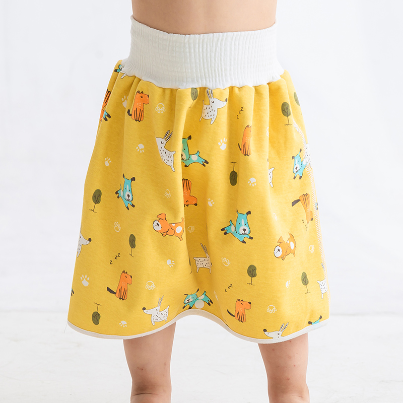 Baby Ausbildung Hosen 2 in 1 Babys freundlicher Windel Wasserdicht Wiederverwendbare Baumwolle Schlauch Röcke Leckage matt Abdeckung Schlafen Bett Kleidung