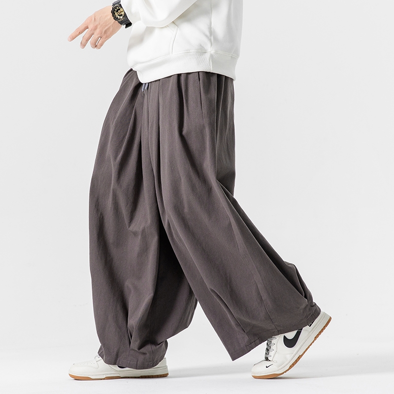Stora herrbyxor med vida ben och elastisk midja, joggingbyxor med herrbyxor, casual, harembyxor, baggy, herr, mjukisbyxor, stor storlek 5xl