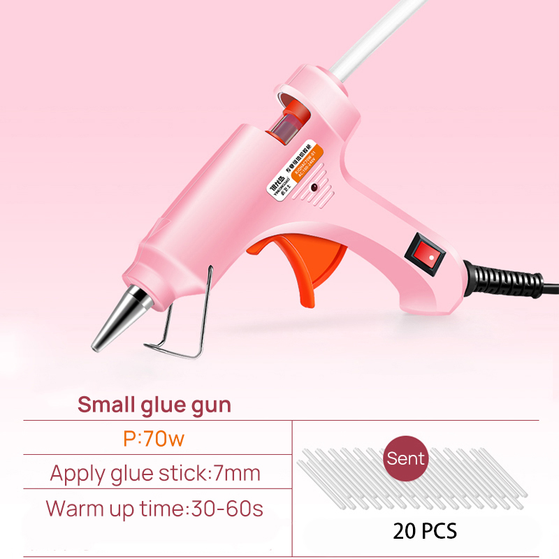 50/70W Melt Glue Gun Power Stick Big Hand Tool Christmas Decorating Tools Glue Gun Stick 7MM: Yellow