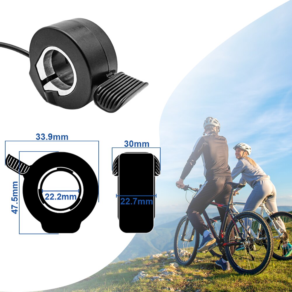 Throttle Electric Scooter Bike 12V-72V Thumb Throttle Accelerator for Ebike Bicycle Conversion Kit