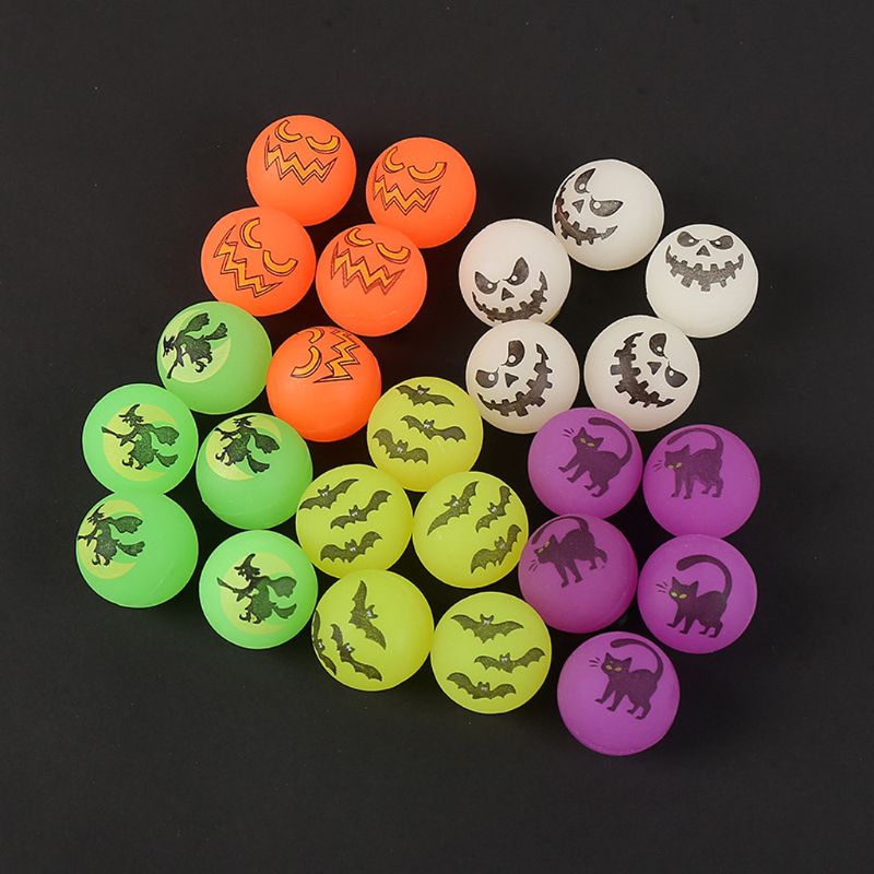 72Pc Halloween Thema Glow In The Dark Stuiterende Ballen Halloween Bouncy Party Favor Supplies Truc Of Behandelen Goodie Speelgoed
