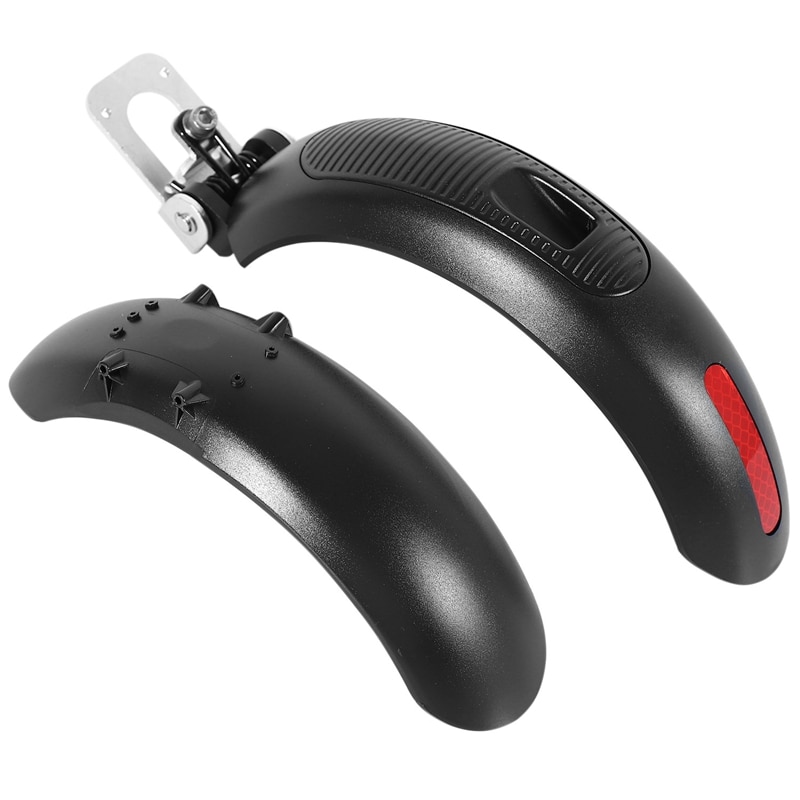 Set of 2 Front and Back Scooter Fenders, Scooter Wheel Mud Protection Kit, Black: Default Title
