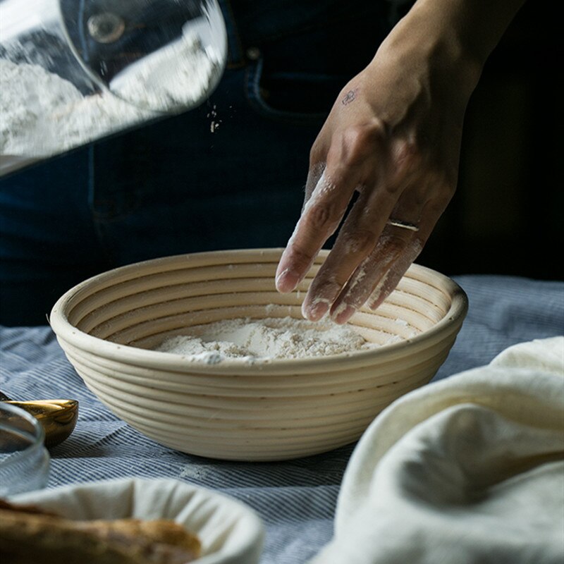 Natuurlijke Rotan Gisting Rieten Mand Land Baguette Stokbrood Massa Proofing Manden Deeg Banneton Manden Met Liners