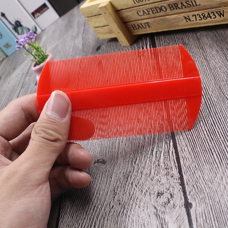 Protable Double Sided Head Lice Comb Fine Tooth Head Lice Flea Plastic Nit Hair Combs Styling Tools For Kids Pet Dog