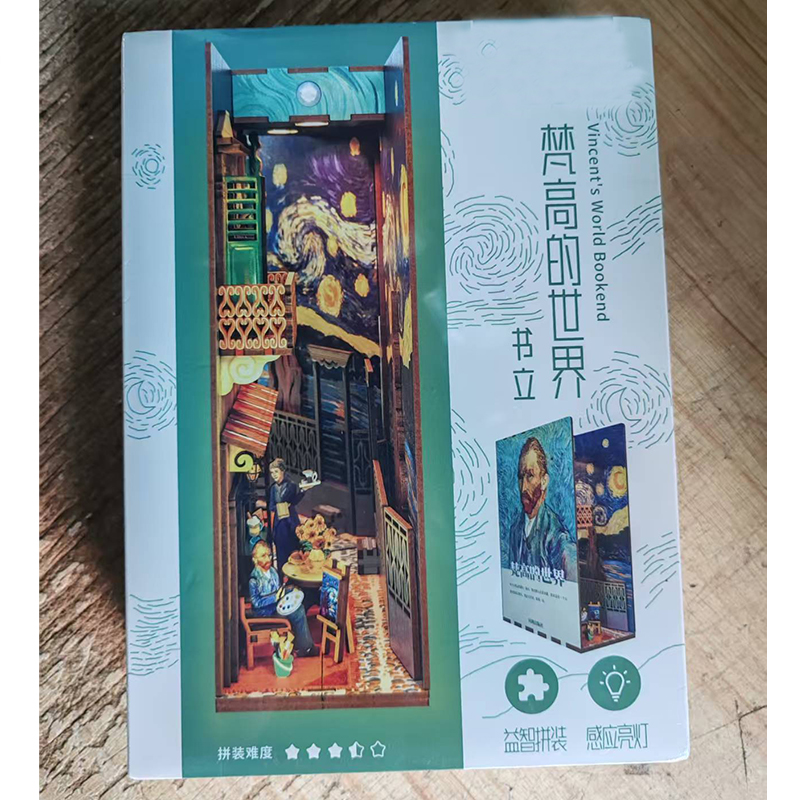 DIY Holz Buch Winkel Regal Einsatz Bausätze Miniatur Kirschblüte Buchstützen Japanische Puppe HäNutzer Spielzeug Bücherregal Wohnkultur: Mehrfarben