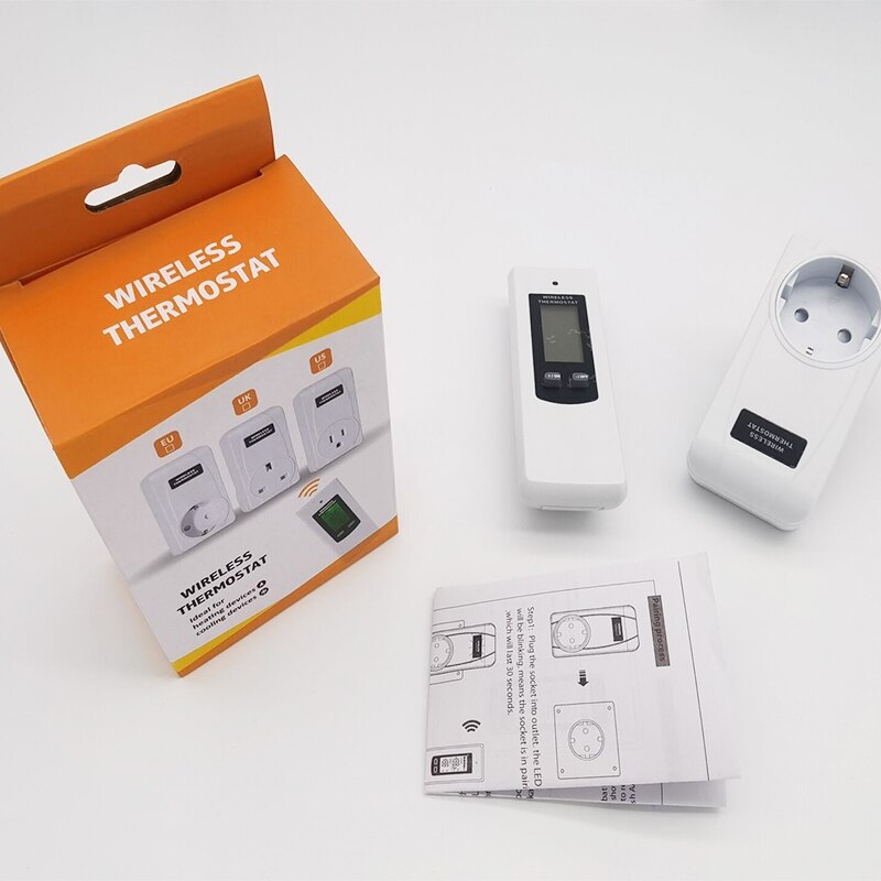 Thermoregulator Wireless Thermostat Heating Panel Remote Controller Heating&amp;Cooling Temperature Sensor Control w/LCD backlight