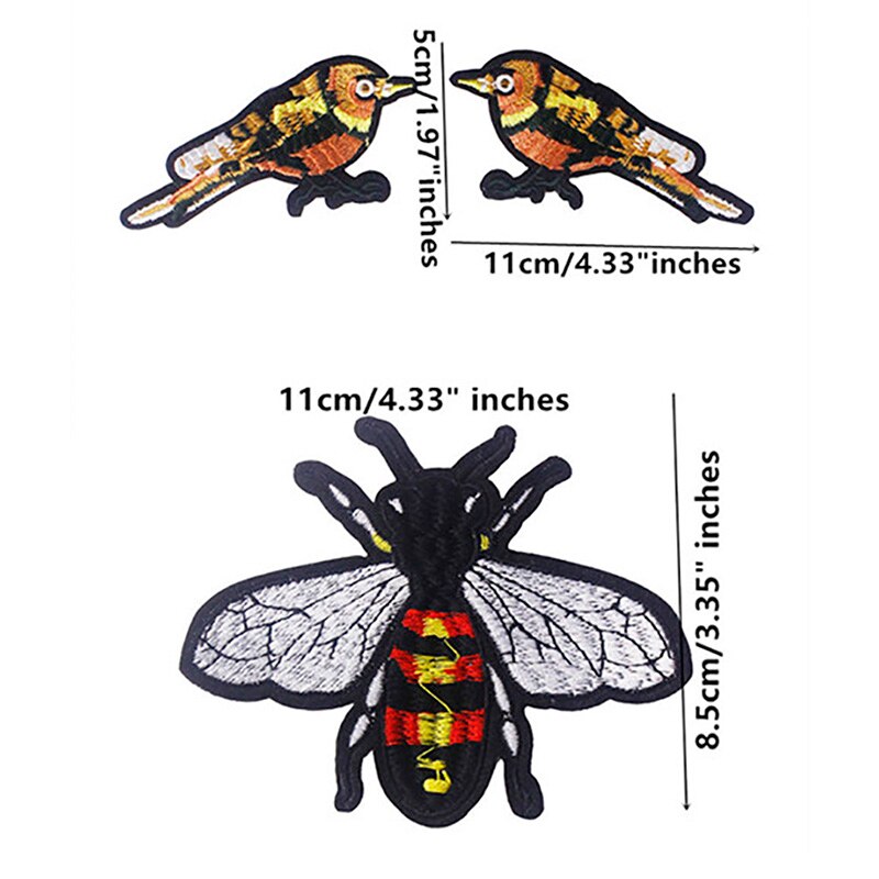 19 stuk Borduren mode grote konijn tijger patches van trui kleding DIY craft decoratie patch