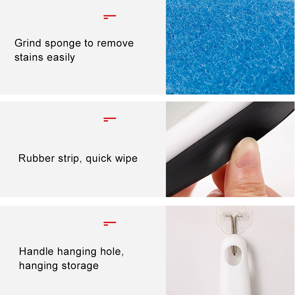 2 in 1 Glass Wiper Cleaning Brush Mirror Grout Tile Cleaner Washing Scraper for Home Bathroom Car Window Washing Cleaning Tools