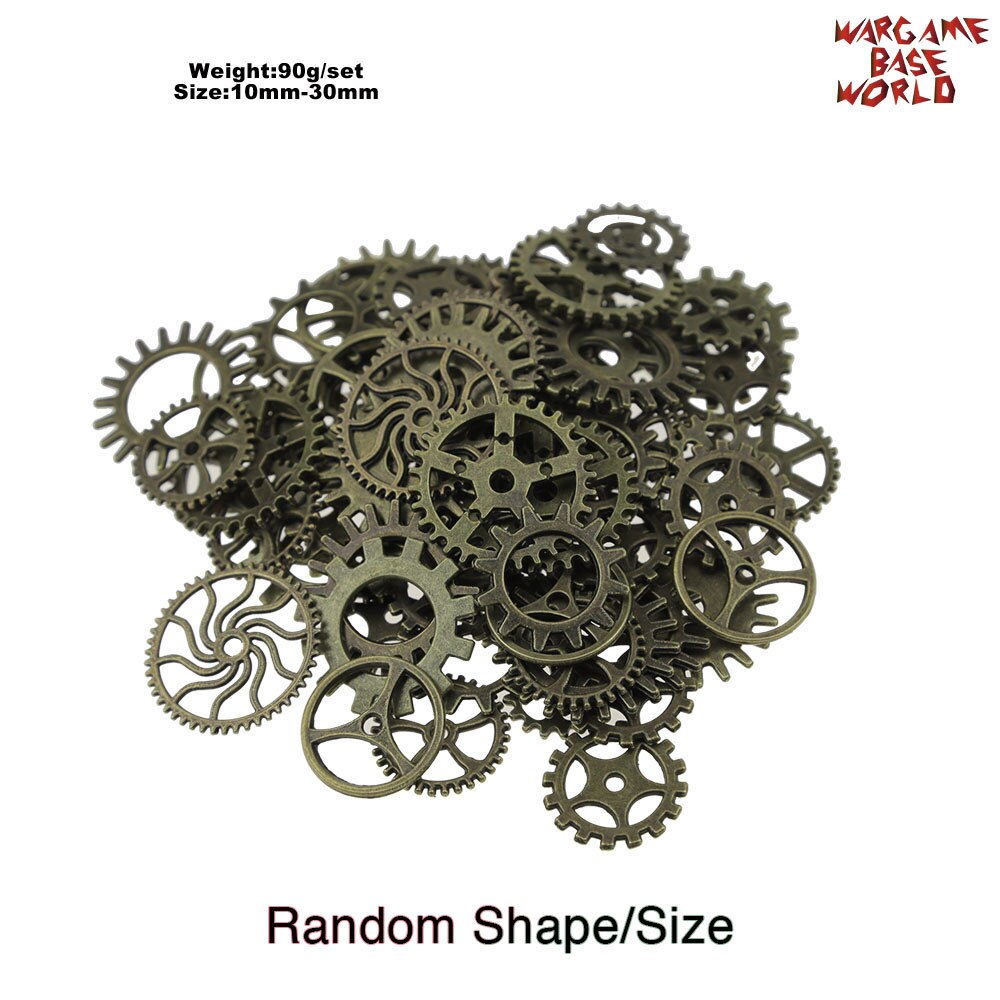Set 85gr. - tiny COGS and GEARS Steampunk - Beads Mix: Default Title