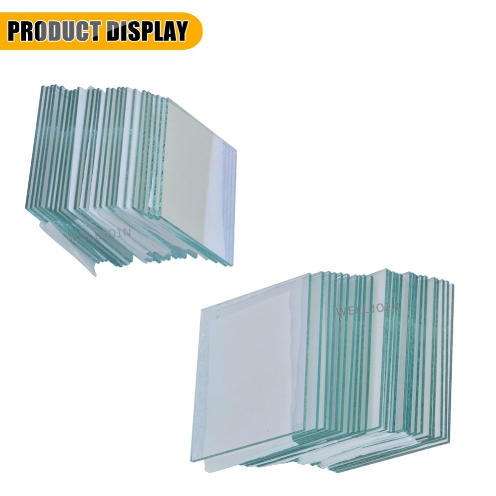 50 x 50 x 1.1mm < 10 ohm /sq 10 st lab transparent ledande glas indium tennoxid ito glasbelagt glas