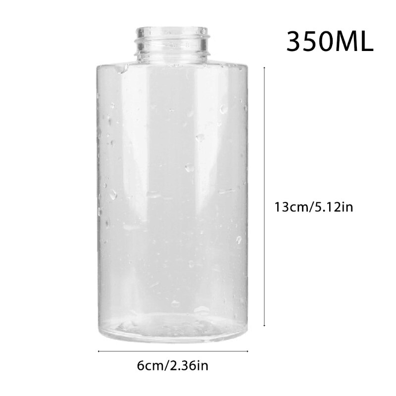 350ml Refillable Clear Plastic Empty Bottle for Portable Disinfectant Nano Blue Light Atomizer Rechargeable Santitizer Mist Fogg