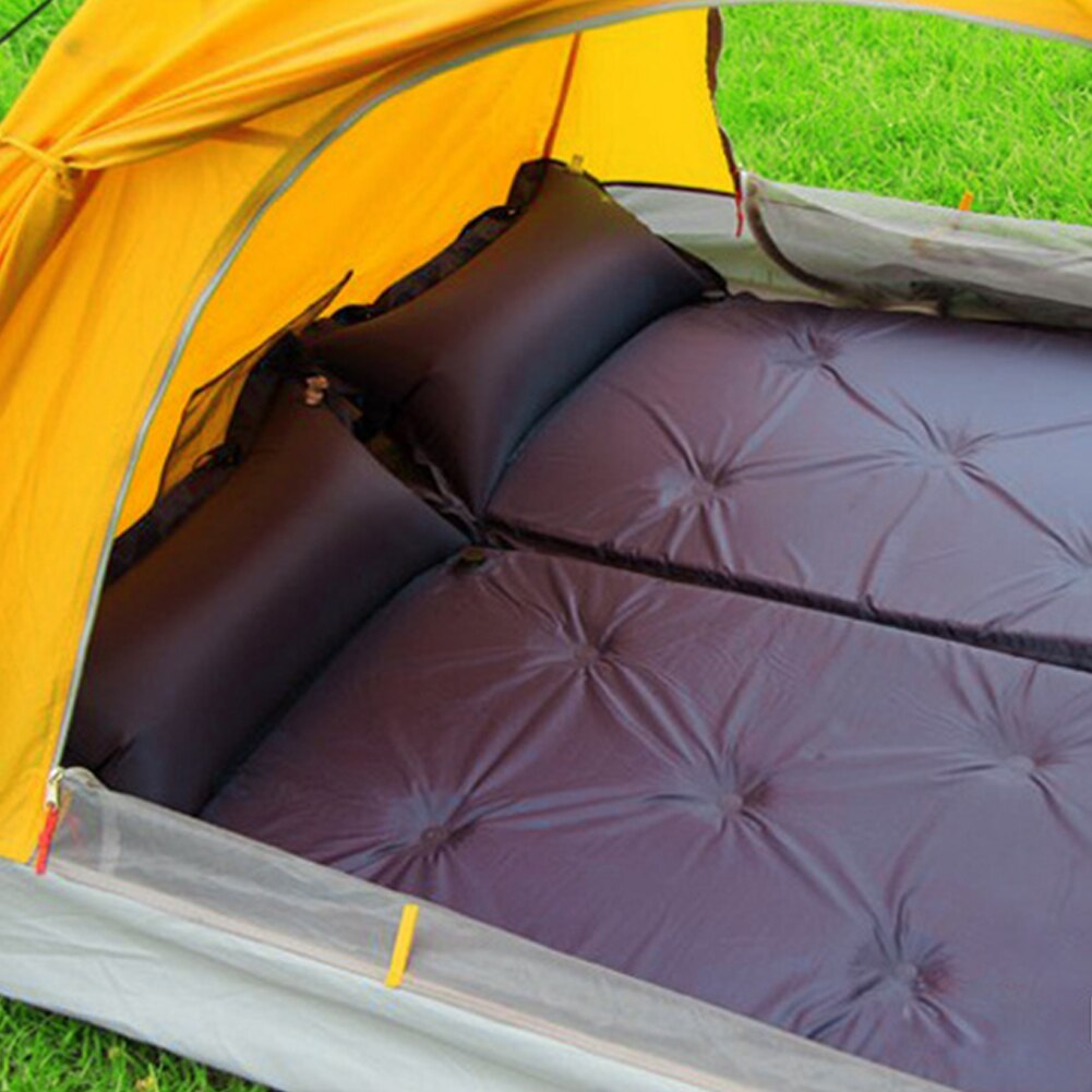 Outdoor zelfopblazende Camping Mat vochtbestendige Pad PVC Automatische Opblaasbare Splicing Kussen Tent Mat Vouw-staat tent Pad