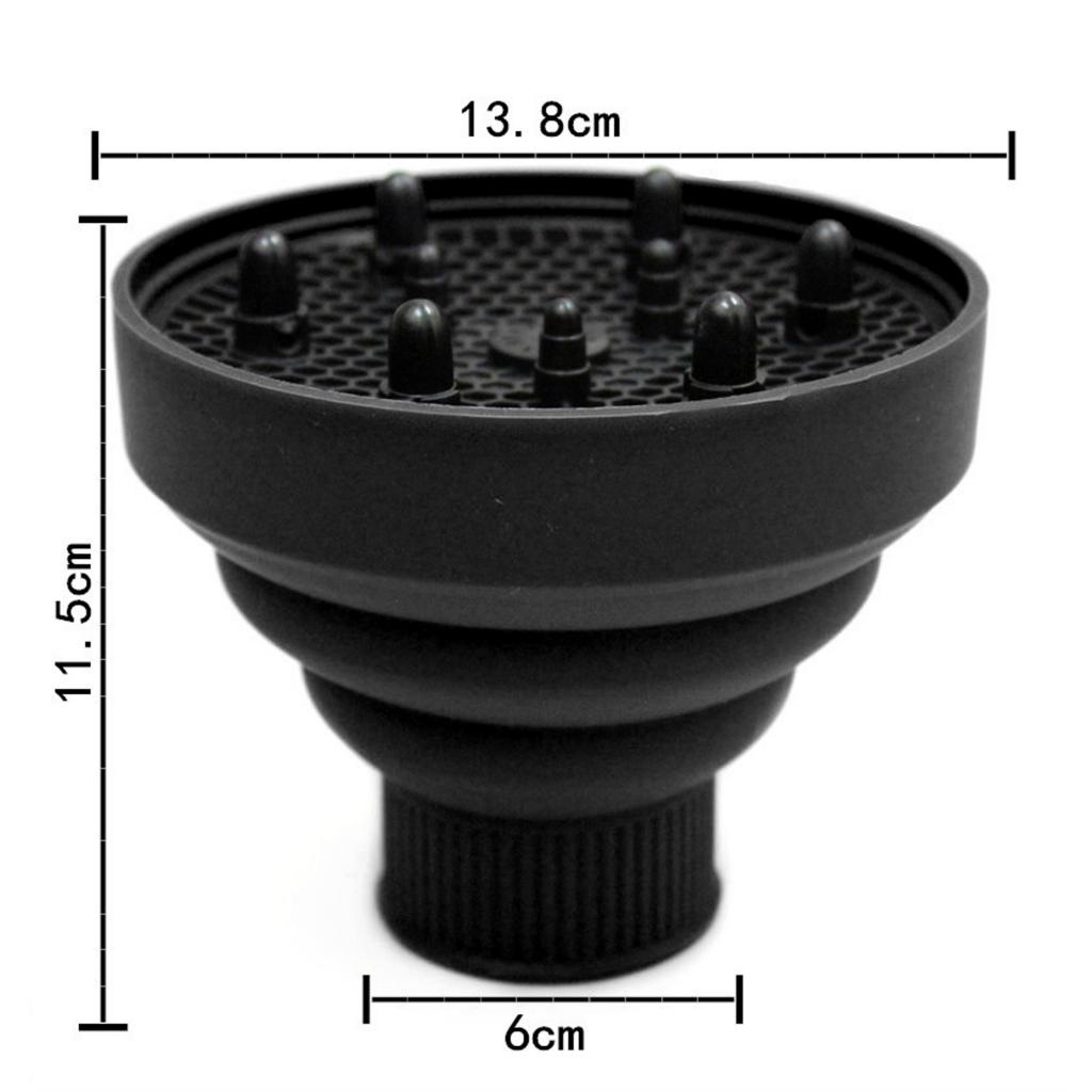 Universele opvouwbare diffuser siliconen opvouwbare blaaskap salon föhn opzetstuk voor 4-5cm mondstukken