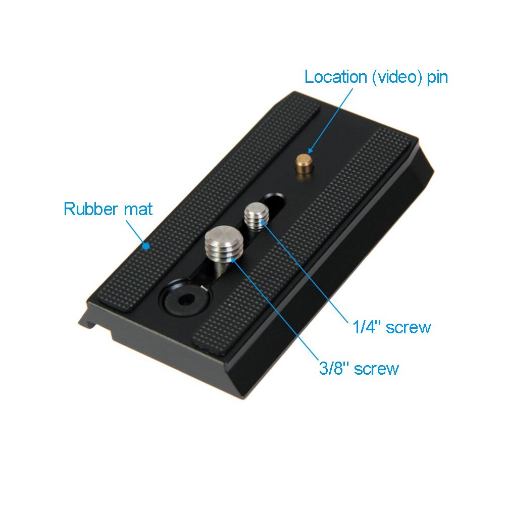 501PL Sliding Quick Release Plate 1/4"-20 & 3/8" Screws for Manfrotto 501HDV 503HDV 701HDV MH055M0-Q5