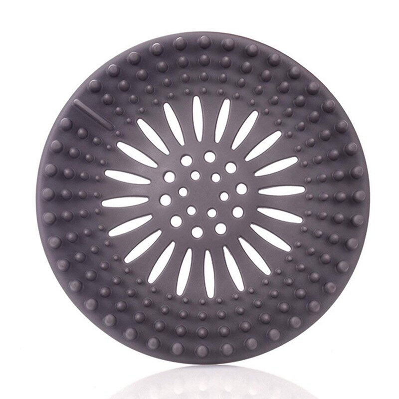 5 Pack Hair Catcher Hair Stopper Shower Drain Covers for Bathroom Bathtub and Kitchen - Rubber Sink Strainer Silicone Filter Hom