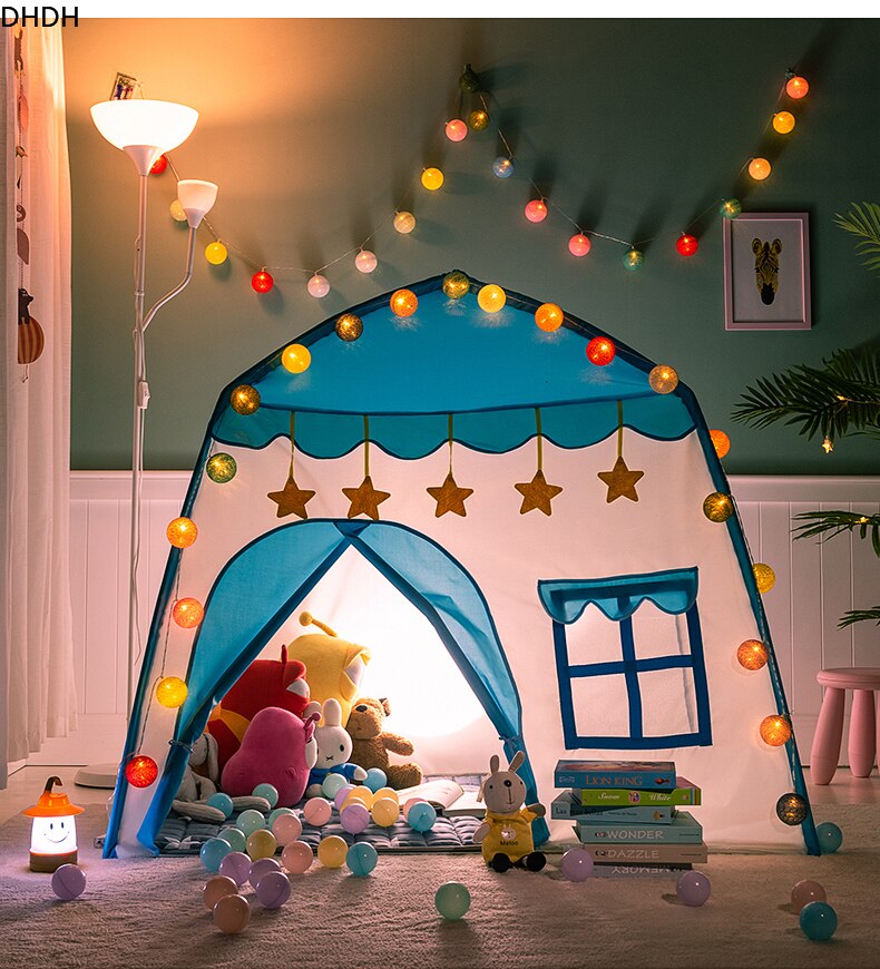Tragbare freundlicher Zelt drinnen draussen Prinzessin Schloss Falten Cubby Spielzeug Enfant Zimmer Haus freundlicher Zelt Tipi Spielhaus