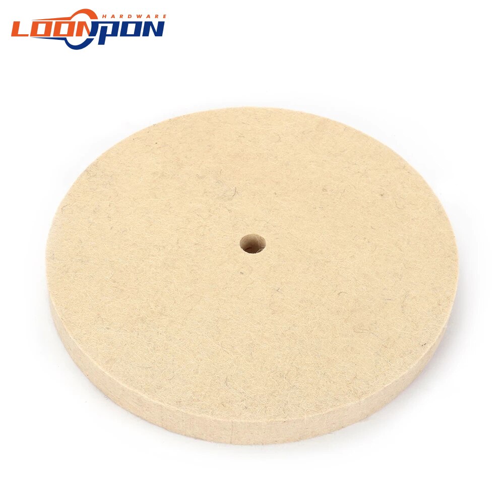 200-300mm Wool Felt Polishing Buffing Wheel Bore 16mm for Metal Marble Glass Ceramics 10MM Inner Diameter 25mm Thickness