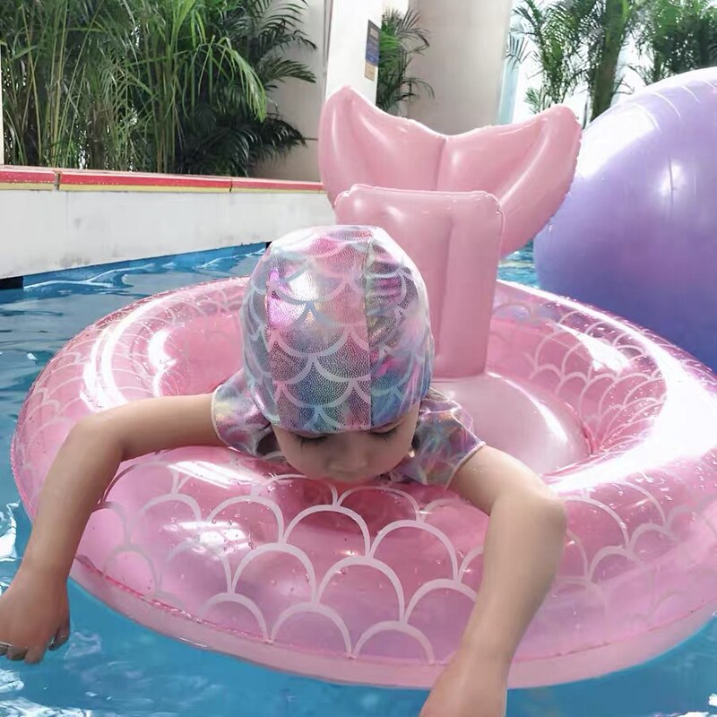 Zomer Roze Mermaid Zwemmen Ring Opblaasbare Pvc Vissenstaart Vlotter Rij Voor Baby Zwemmen Seat Zwembad Speelgoed Zwemmen apparatuur