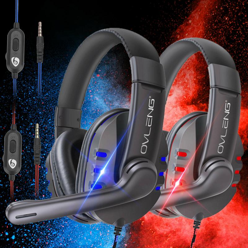 Portable 3.5mm Over-ear Gaming Headset Stereo Sound Headphone For PS4/Nintendo Switch/Xbox One/Laptop Gaming Headphone